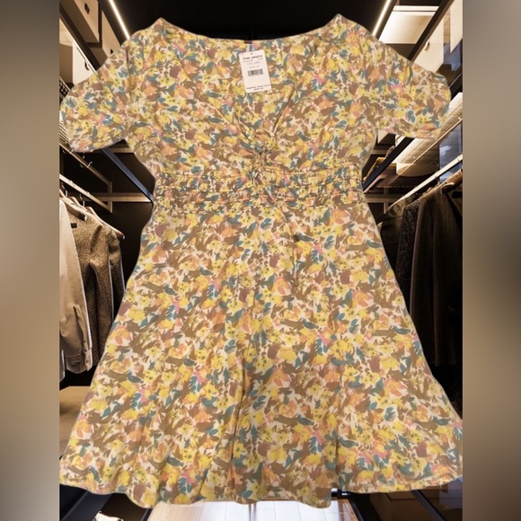 Free People Forget Me Not Mini Dress Size 12 - New With Tags ,pastels - Picture 2 of 3